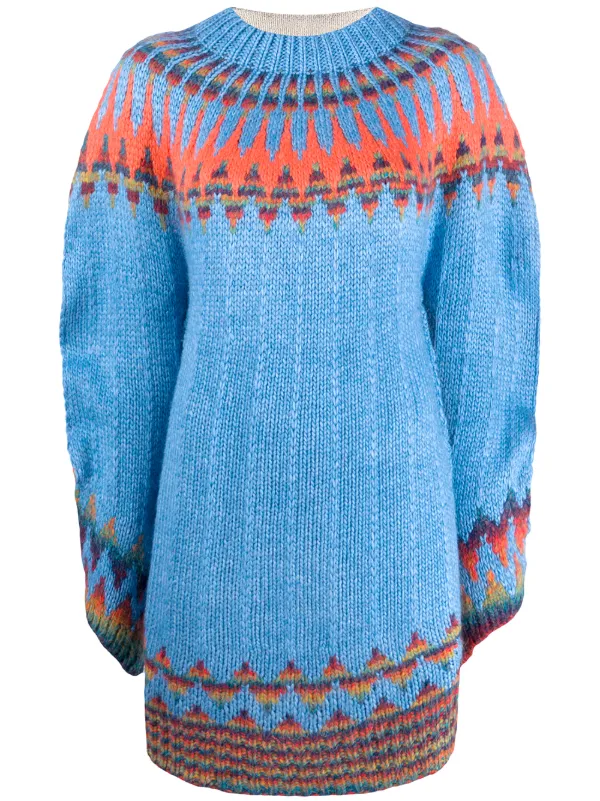 oversized knitted jumper