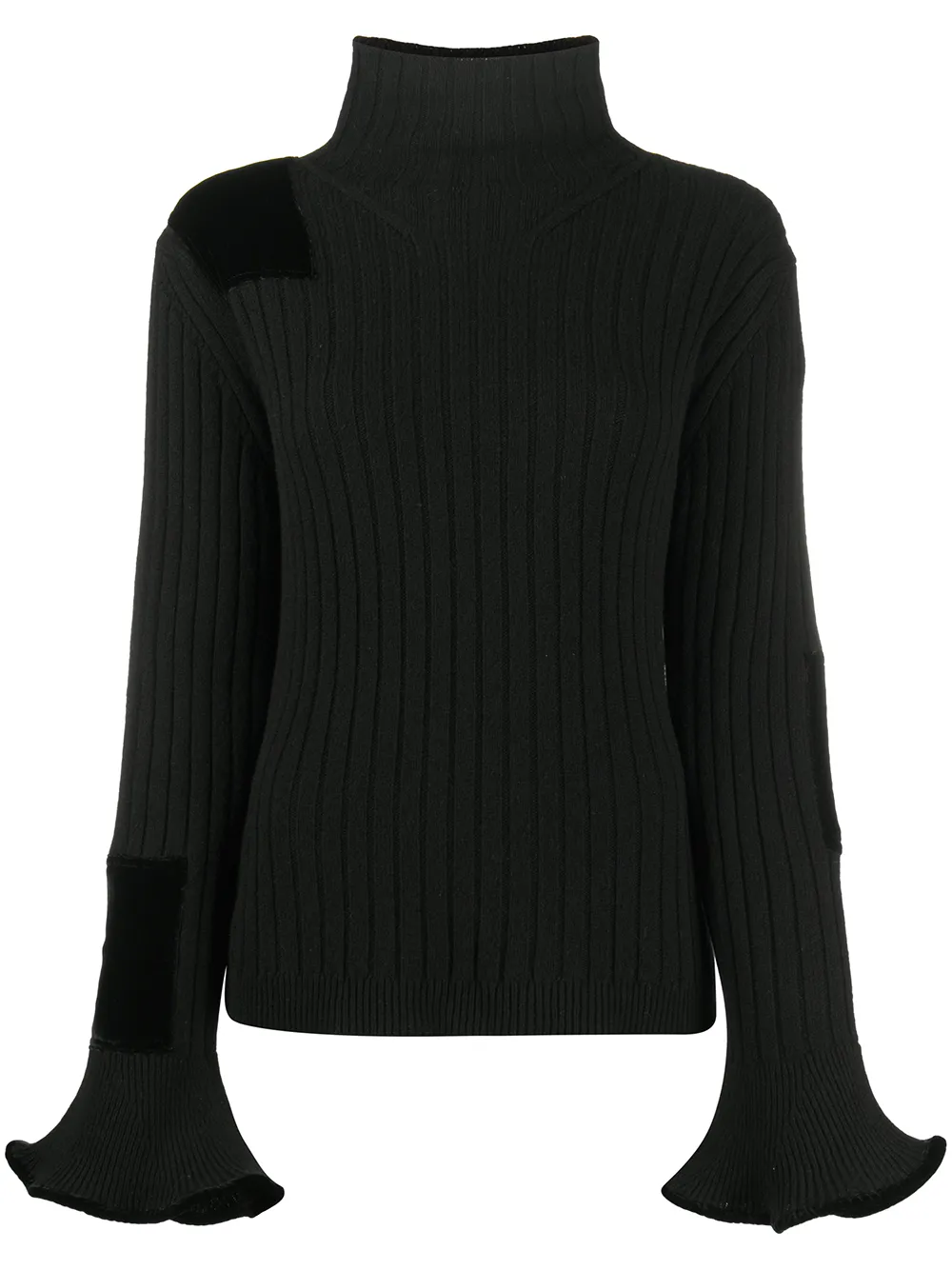 black bell sleeve jumper