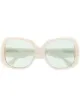 Image 1 of George Keburia oversized square frame sunglasses