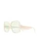 Image 2 of George Keburia oversized square frame sunglasses