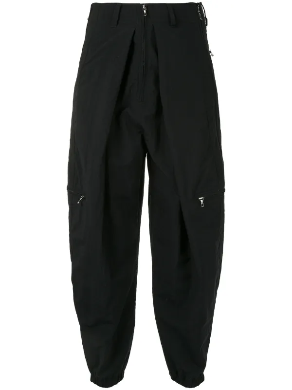 high rise cargo pants