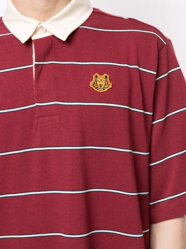 red kenzo polo shirt