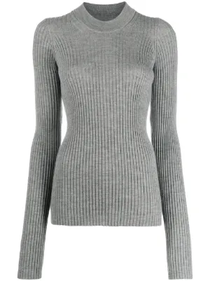 white ribbed jumper womens