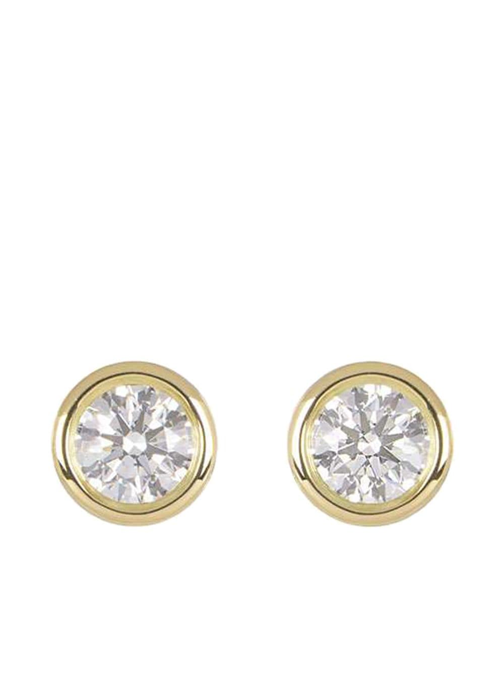 фото Tiffany & co. pre-owned золотые серьги-гвоздики elsa peretti с бриллиантами