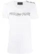 Image 1 of Philipp Plein rhinestone-embellished logo T-shirt