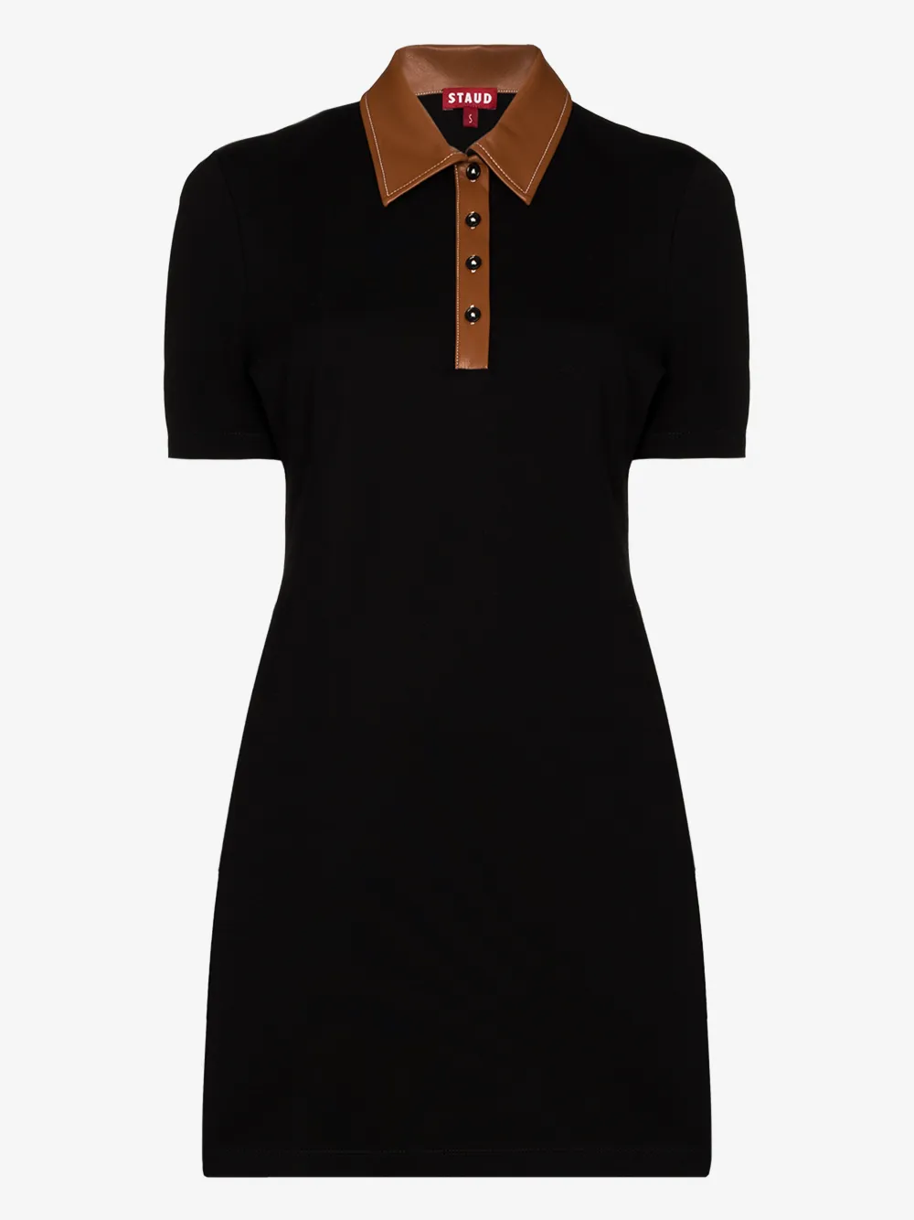 STAUD JAY POLO SHIRT MINI DRESS