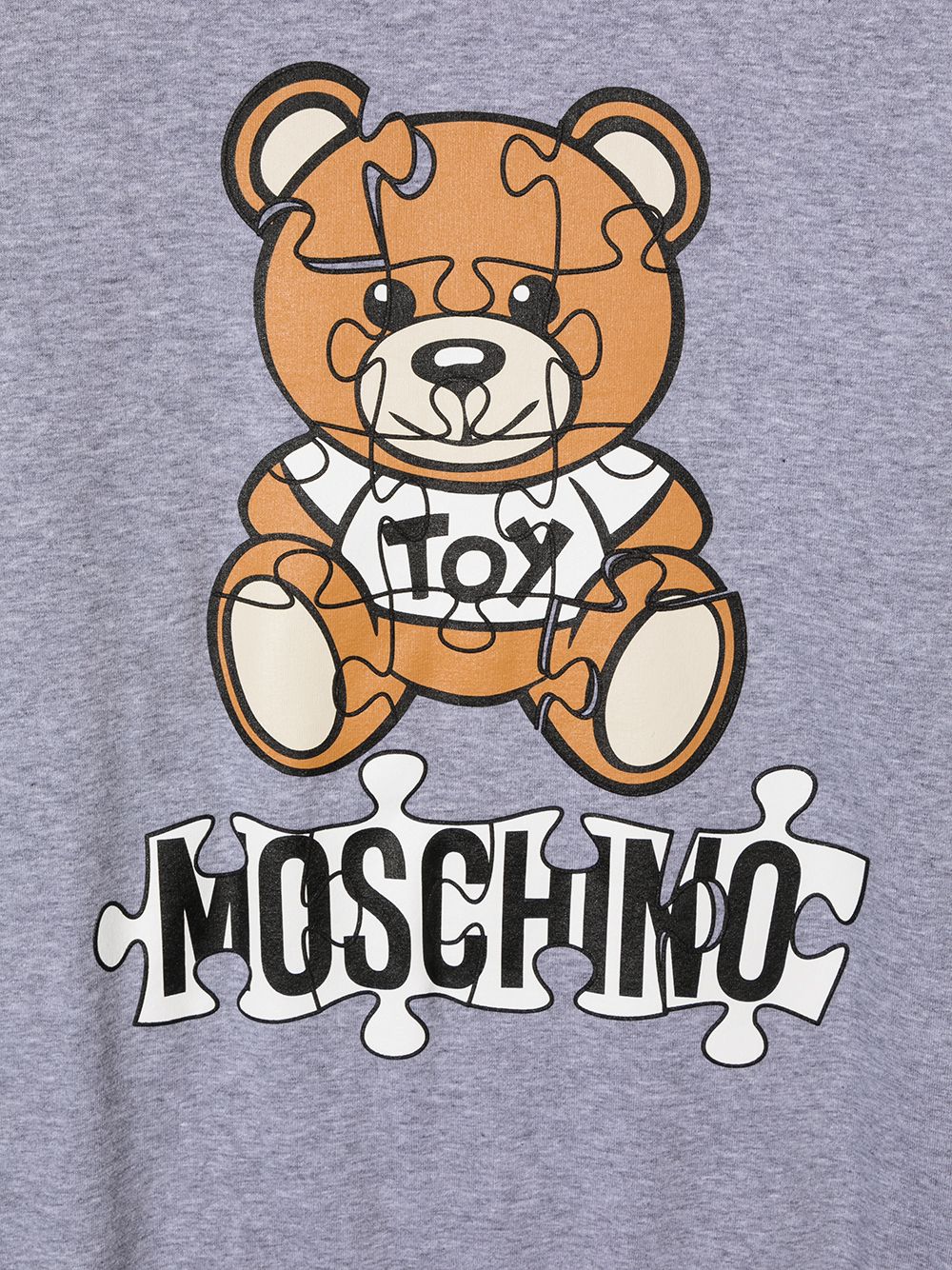 фото Moschino kids толстовка с принтом