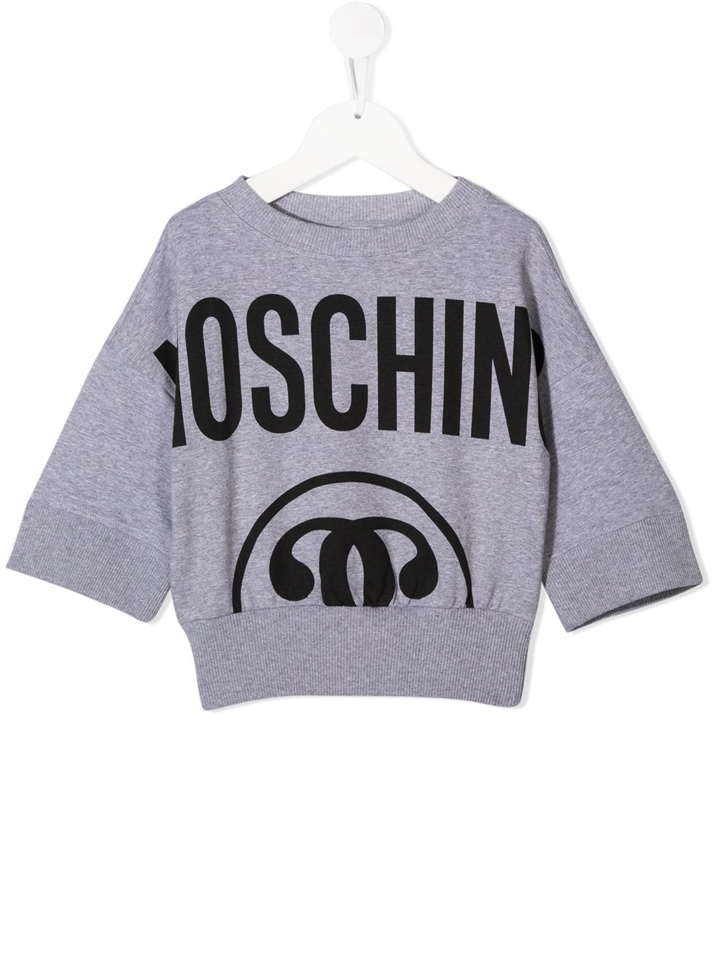 фото Moschino kids укороченная толстовка с логотипом