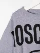 Moschino Kids logo-print cropped sweatshirt