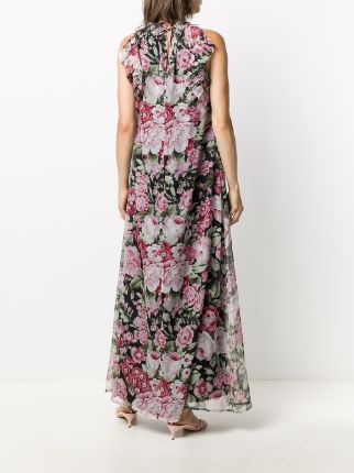 sleeveless floral print dress展示图