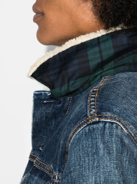 Polo Ralph Lauren Shearling Collar Denim Jacket - Farfetch