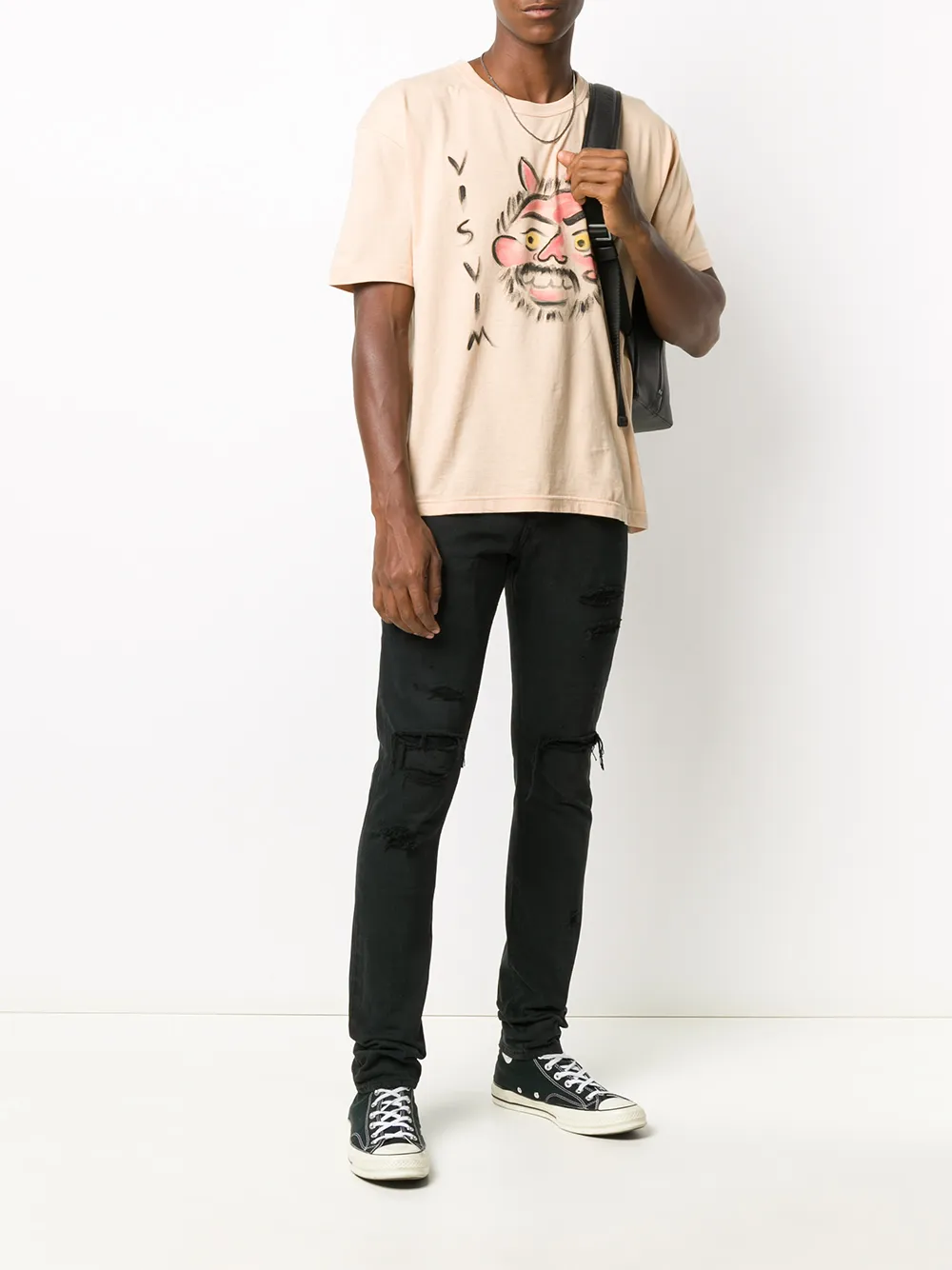  Visvim Distressed Slim-fit Jeans - Black 