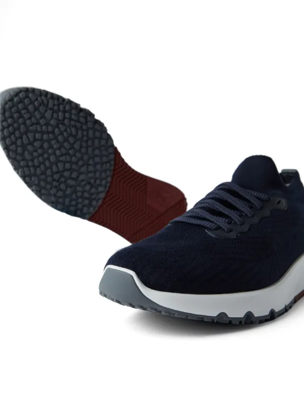 Brunello Cucinelli lace-up Mesh Sneakers | Blue | FARFETCH RO