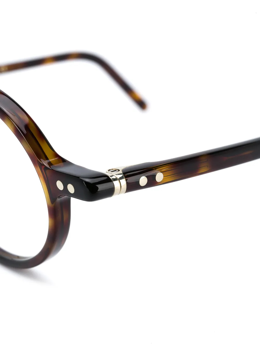  Lunor Runde Brille In Schildpattoptik   Braun 