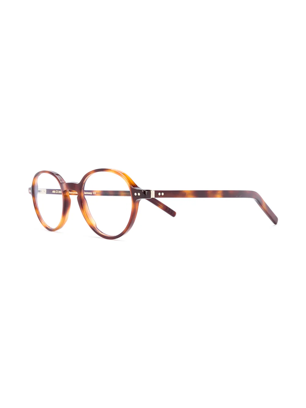 Lunor round-frame tortoiseshell glasses | Men | Image 2