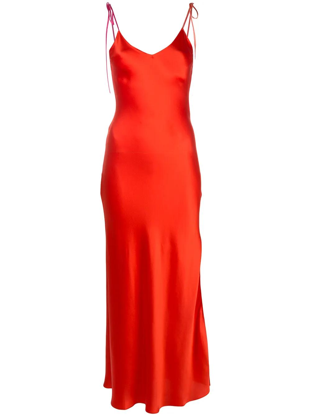 slip red dress