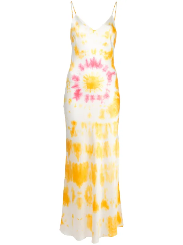 dannijo tie dye slip dress