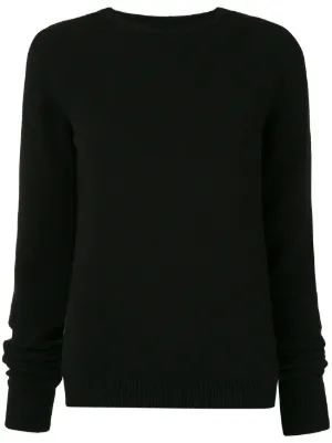 womens black longline jumper