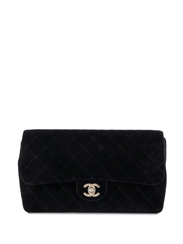 CHANEL Pre-Owned 1997 Diamond Quilted Flap Shoulder Bag | Blue