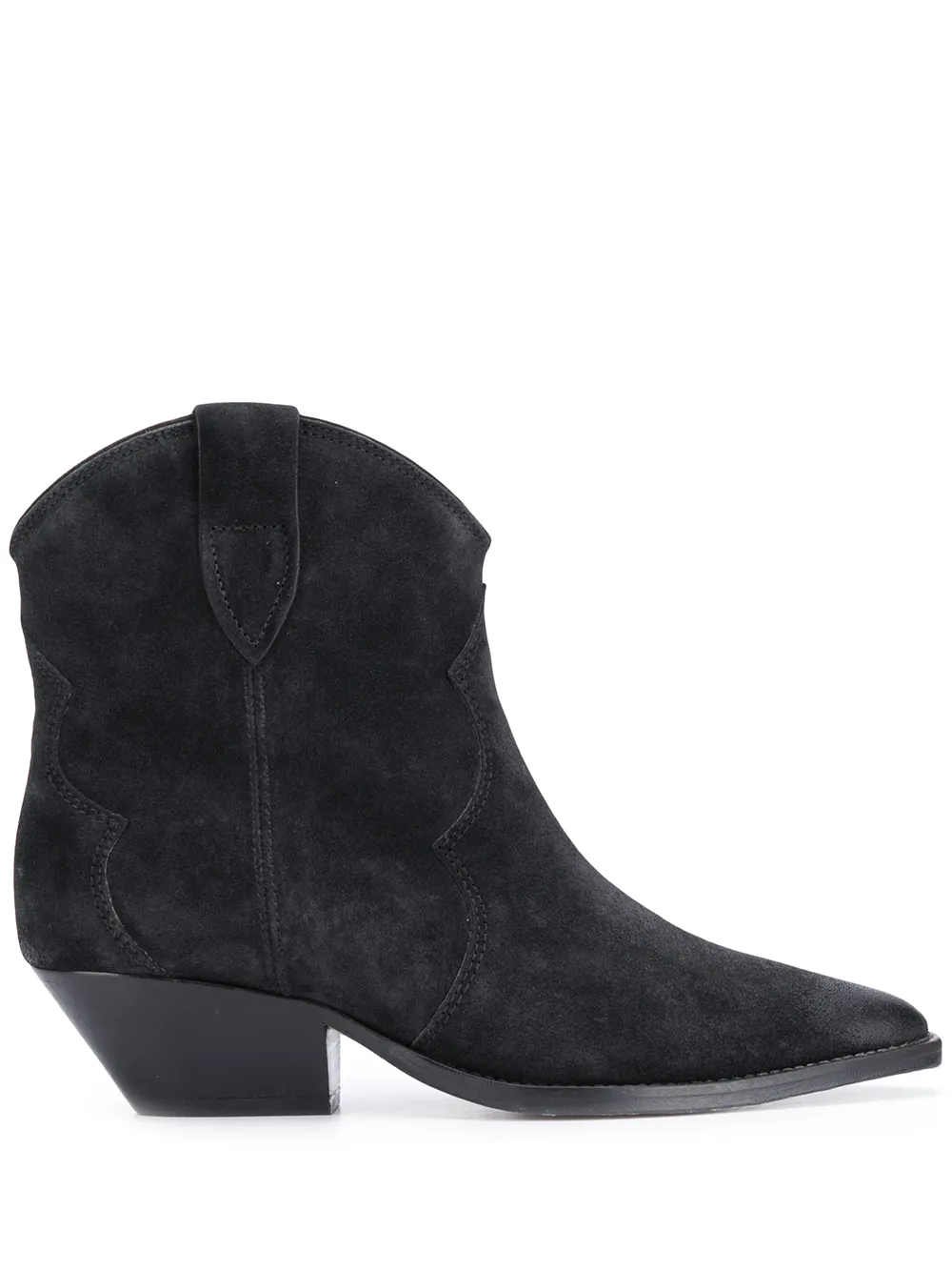 

Isabel Marant textured pointed toe boots - Black