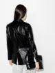 STAND STUDIO Emerina faux-leather blazer