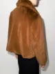 STAND STUDIO Marcella faux-fur cropped jacket