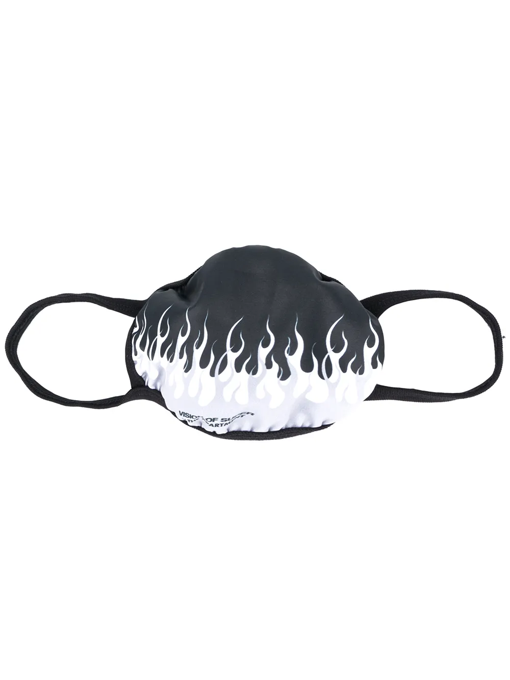 Vision Of Super flame print face mask | Black | Image 1