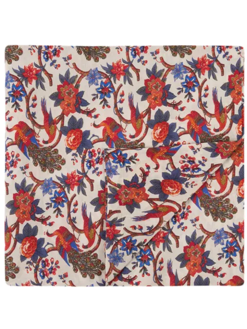 La DoubleJ Peacock print napkin