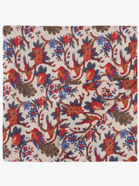 La DoubleJ Peacock print napkin