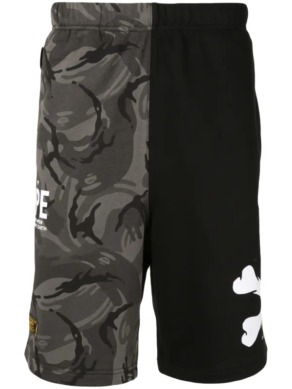 grey bape shorts