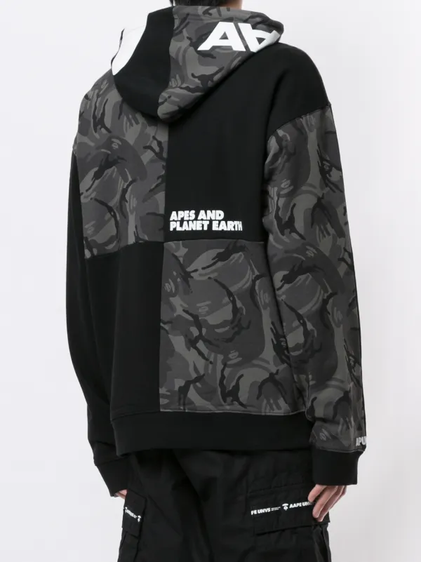 amiri patchwork moletom com capuz