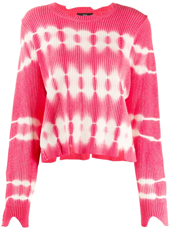 tie dye pink sweater