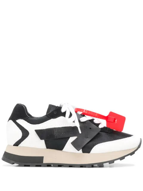 off white arrows patch high top sneakers