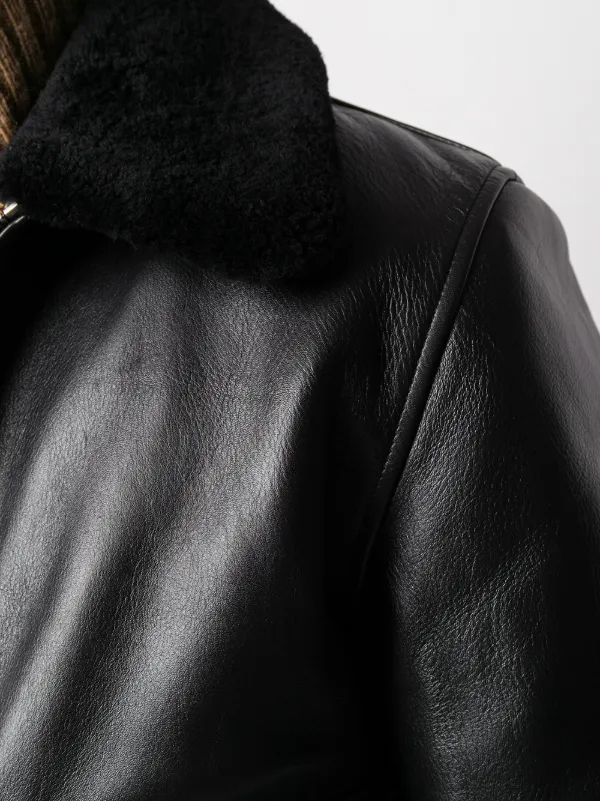 sandro white leather jacket