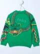 Image 2 of Kenzo Kids logo embroidered jumper
