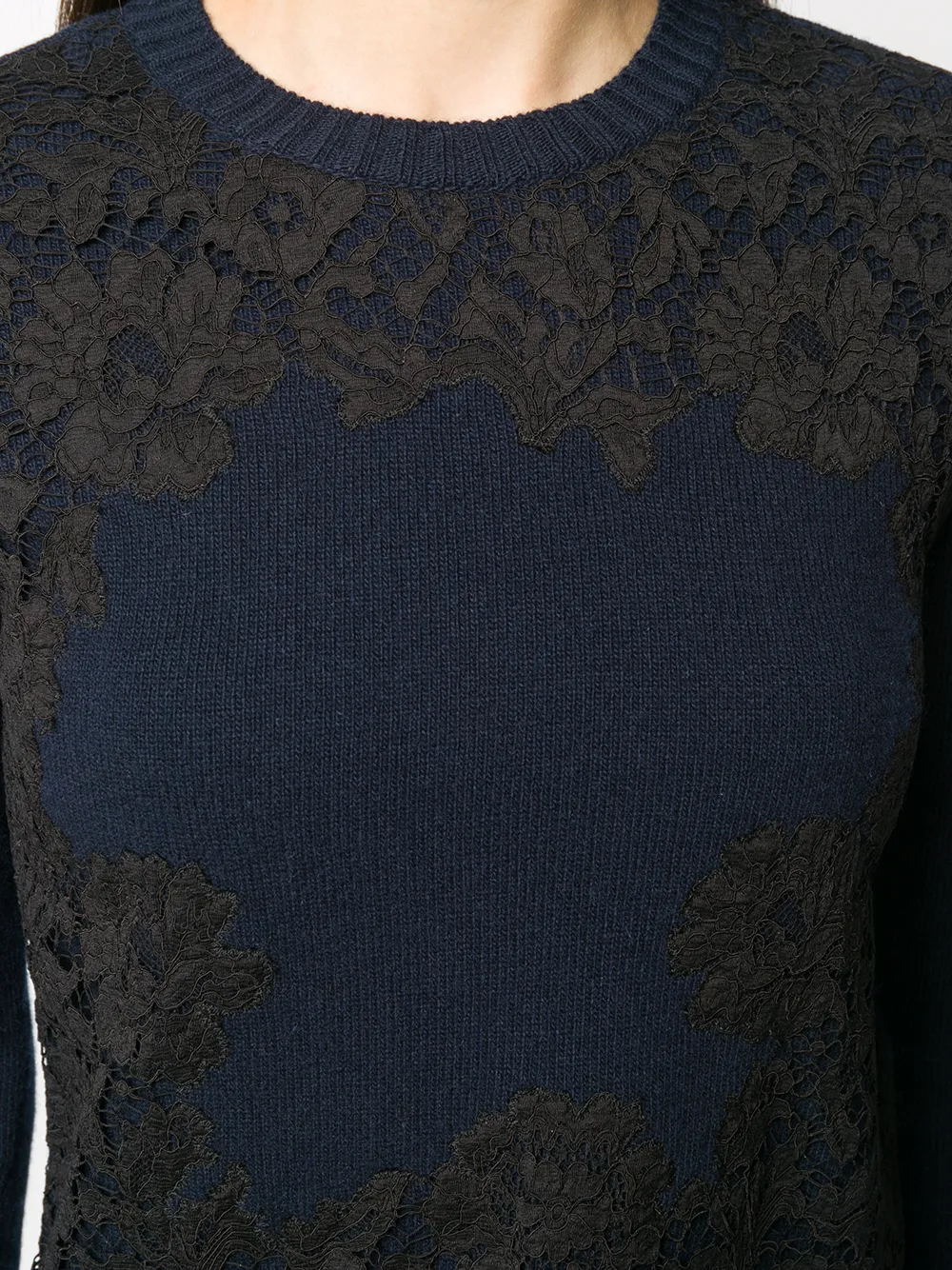 Valentino Garavani Jumpsuit met kant Blauw