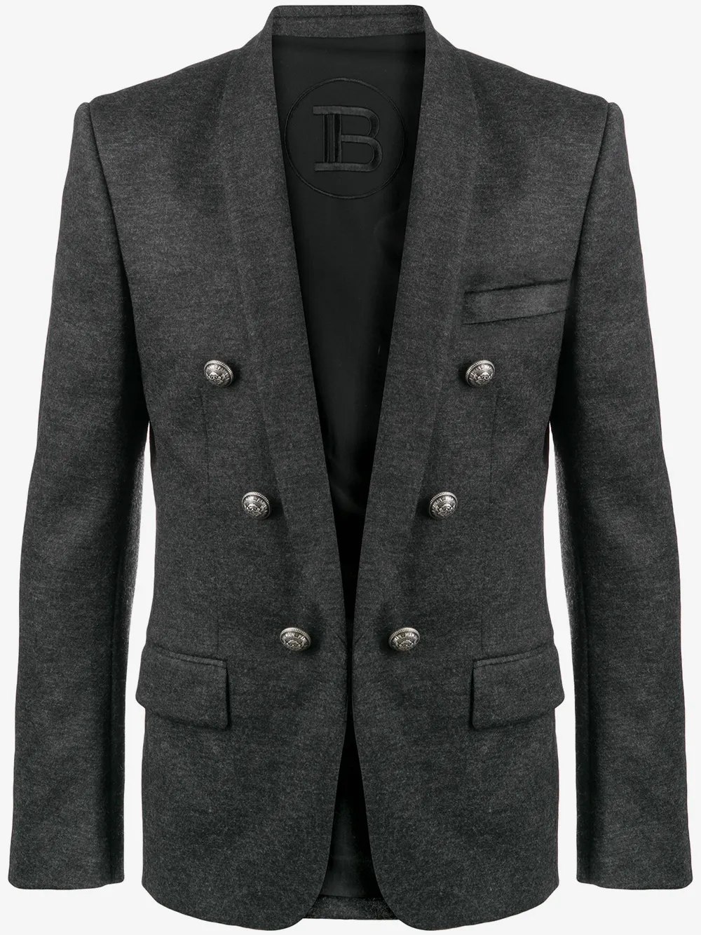 Balmain decorative button blazer | Grey | Image 1