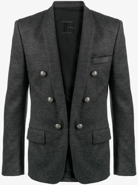 Balmain بليزر مزين بأزرار 