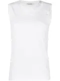 P.A.R.O.S.H. lace embroidery tank top - White