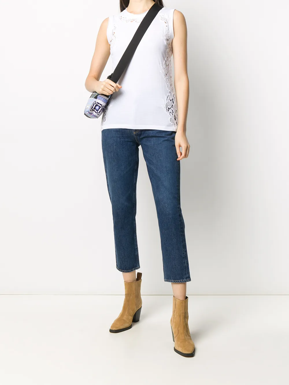 P.A.R.O.S.H. lace embroidery tank top | Vests & Tank Tops | Image 2