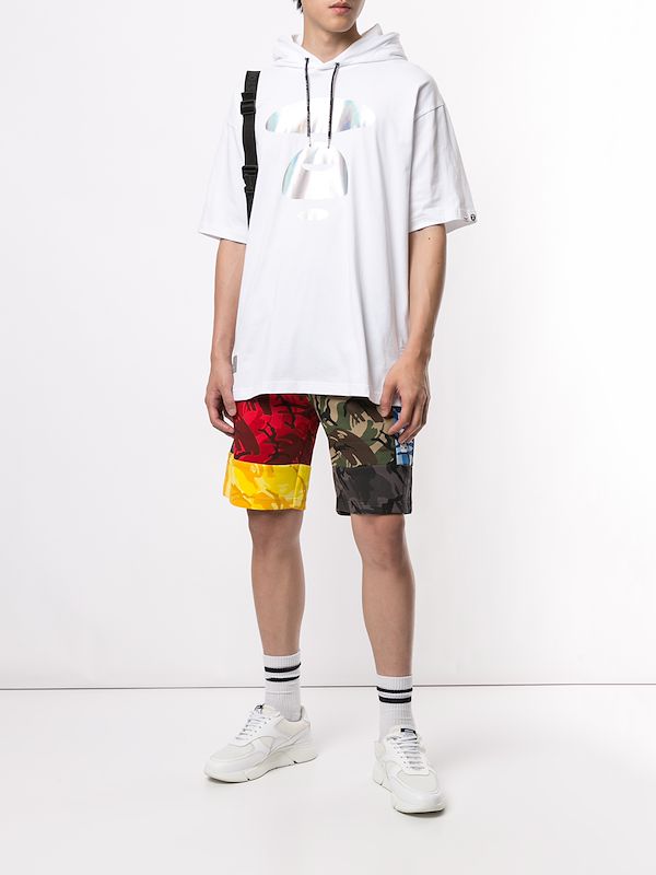 Shop Multicolour pe By A Bathing Ape Patchwork Shorts With Express Delivery Worldarchitecturefestival