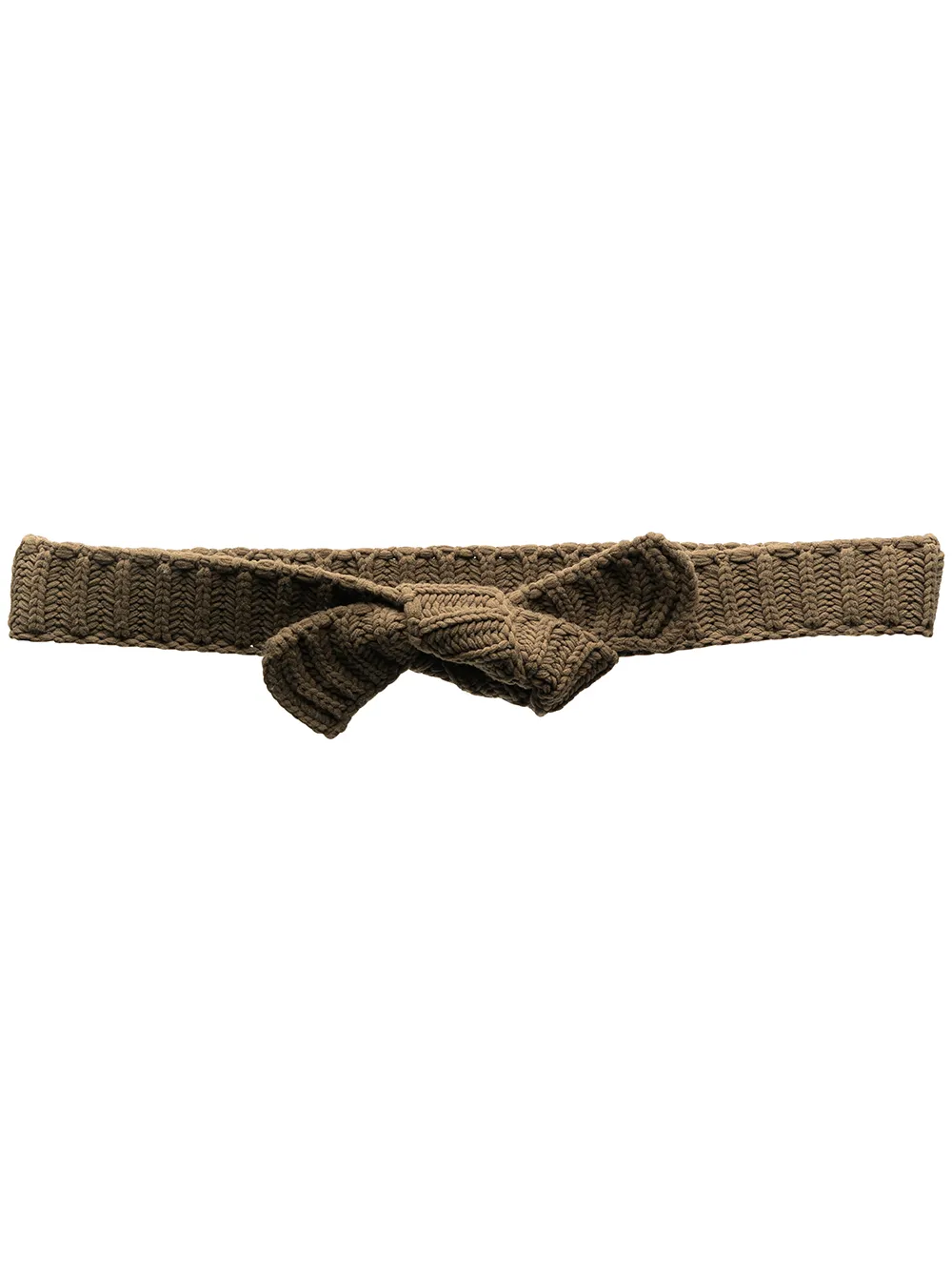 ceinture nouée en maille nervurée
