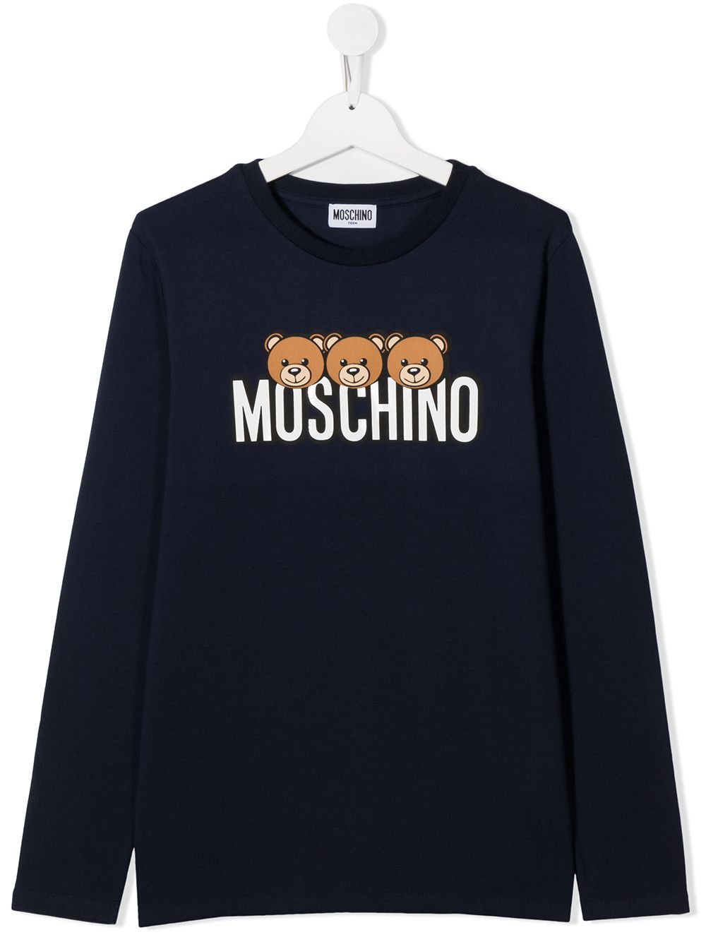 фото Moschino kids футболка с логотипом