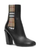 Image 2 of Burberry vintage check detail ankle boots