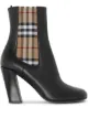 Image 1 of Burberry vintage check detail ankle boots