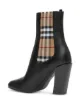 Burberry vintage check detail ankle boots