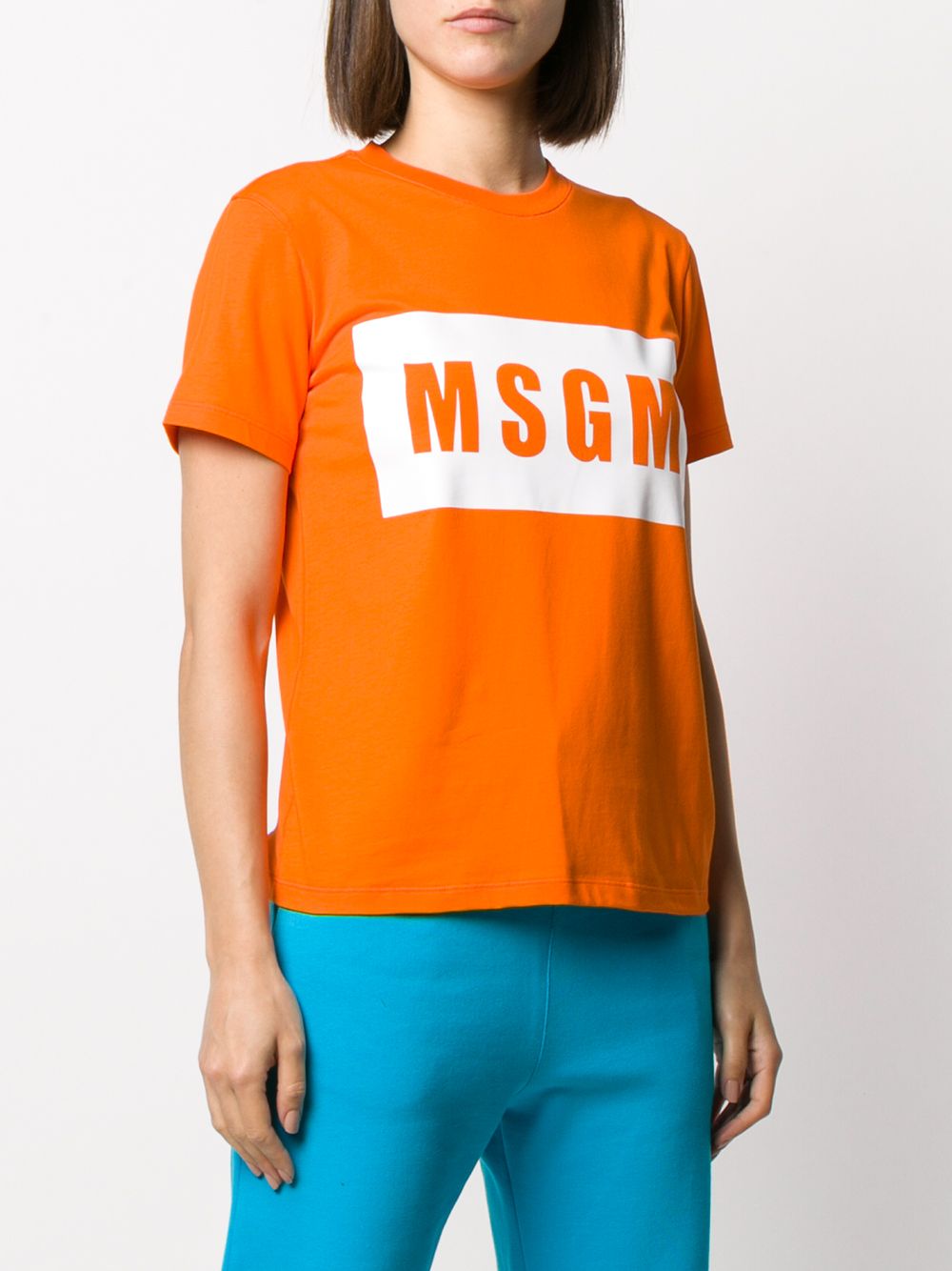 фото Msgm футболка box с логотипом