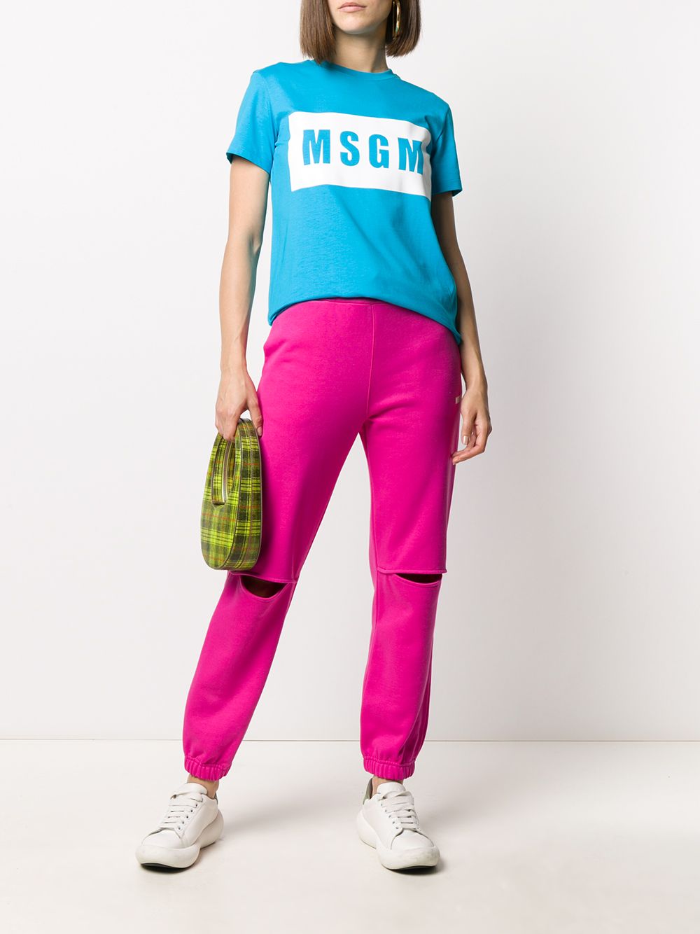 фото Msgm футболка box с логотипом