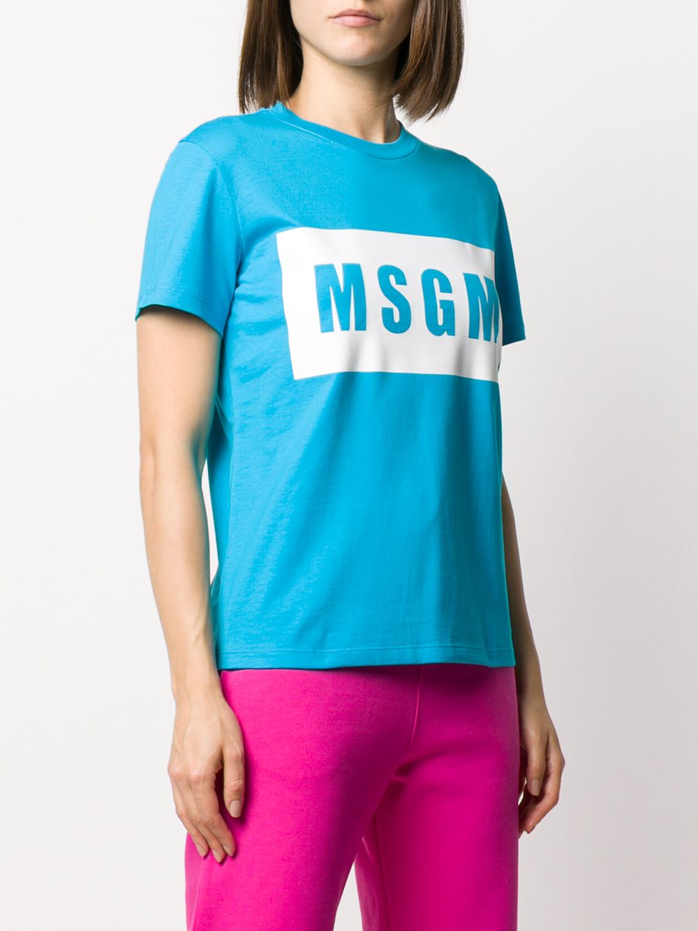 фото Msgm футболка box с логотипом