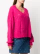 MSGM Pullover in Distressed-Optik